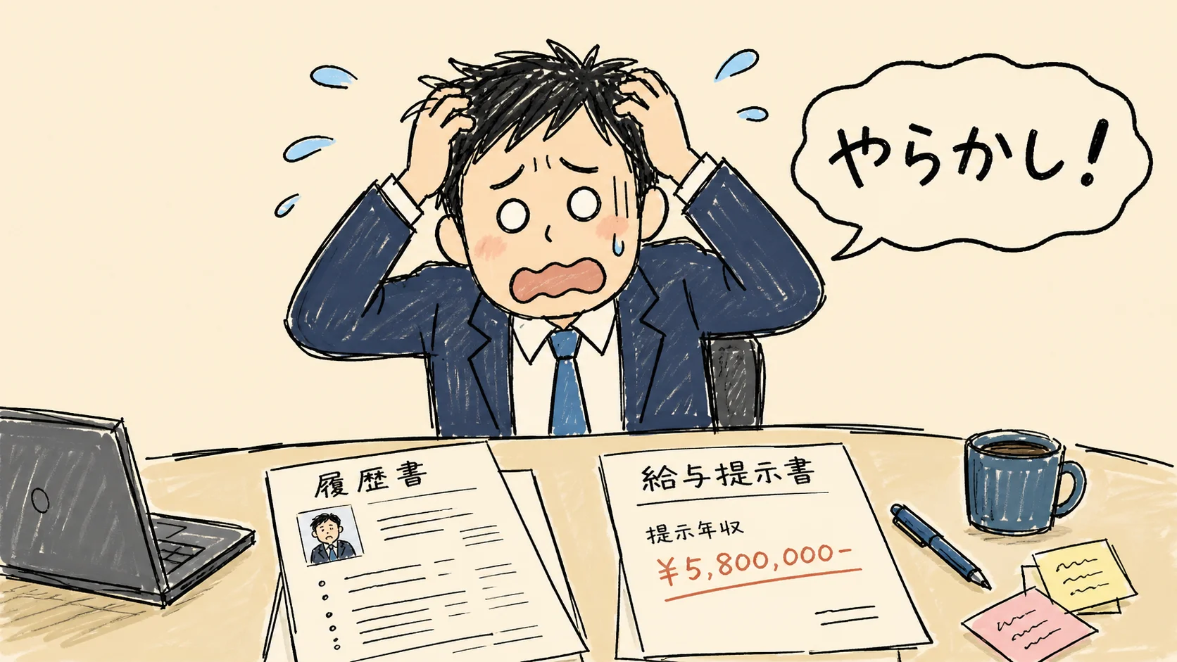 面接シーン：弱みを誠実に開示する
