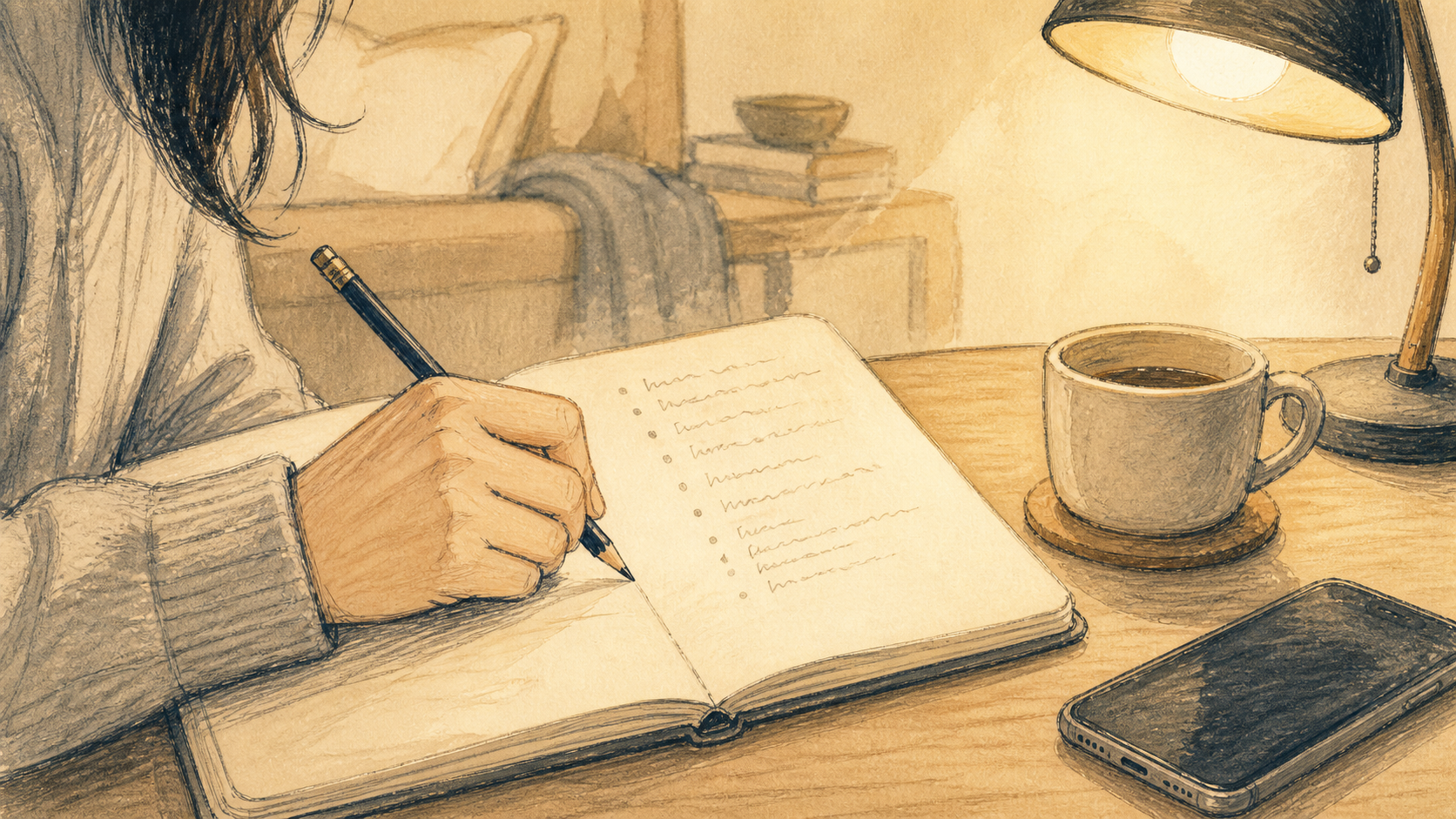 不安を紙に書き出して分解する