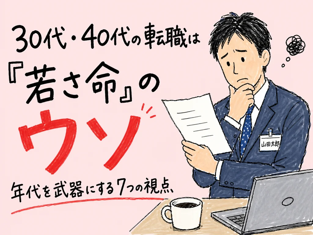 30代40代の転職は『若さ命』のウソ｜年代別転職の7戦術