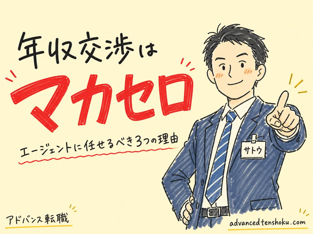 年収交渉はエージェントに任せろ｜自分でやると損する3つの理由
