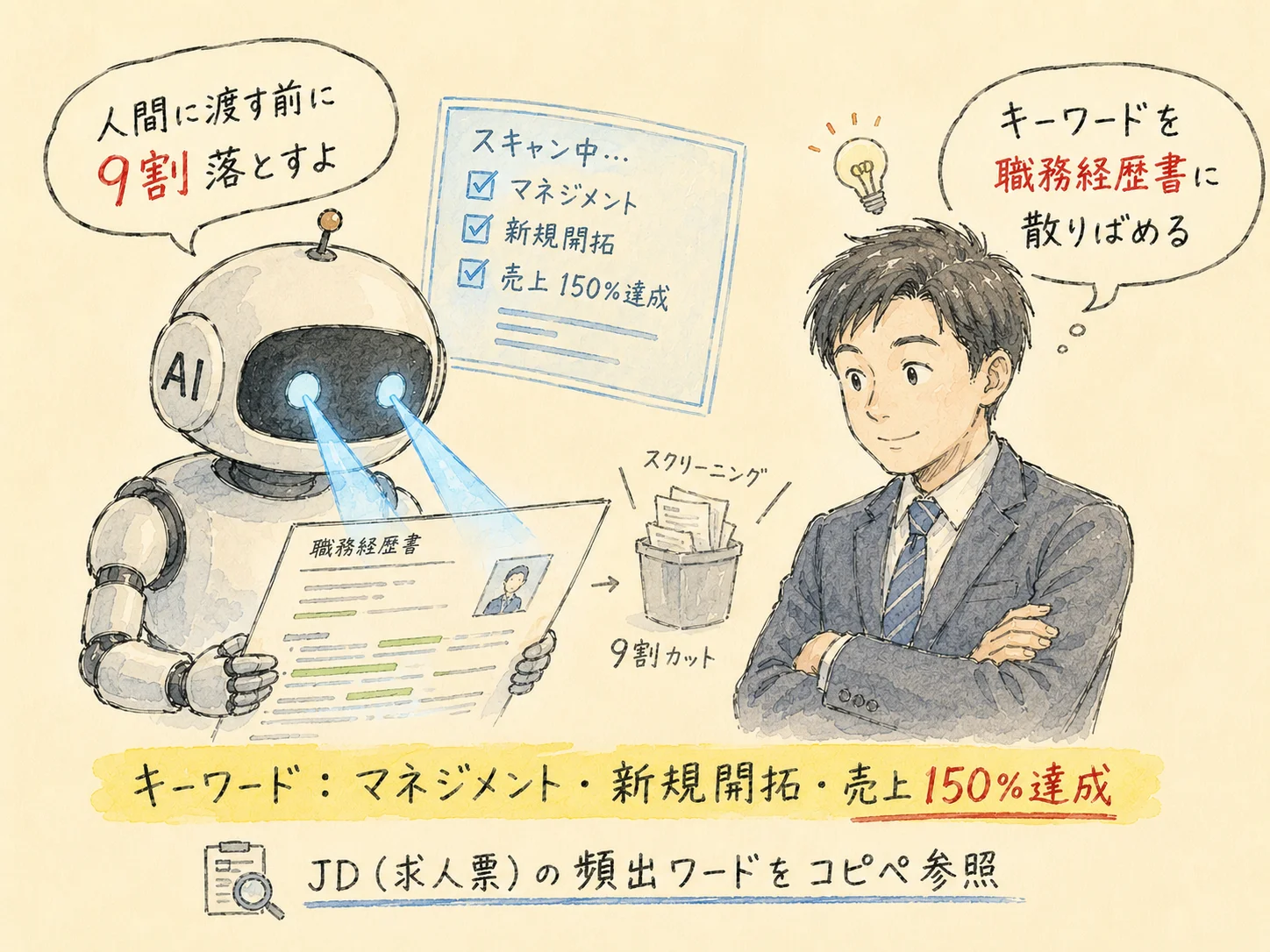 AI/ATSスクリーニング対応