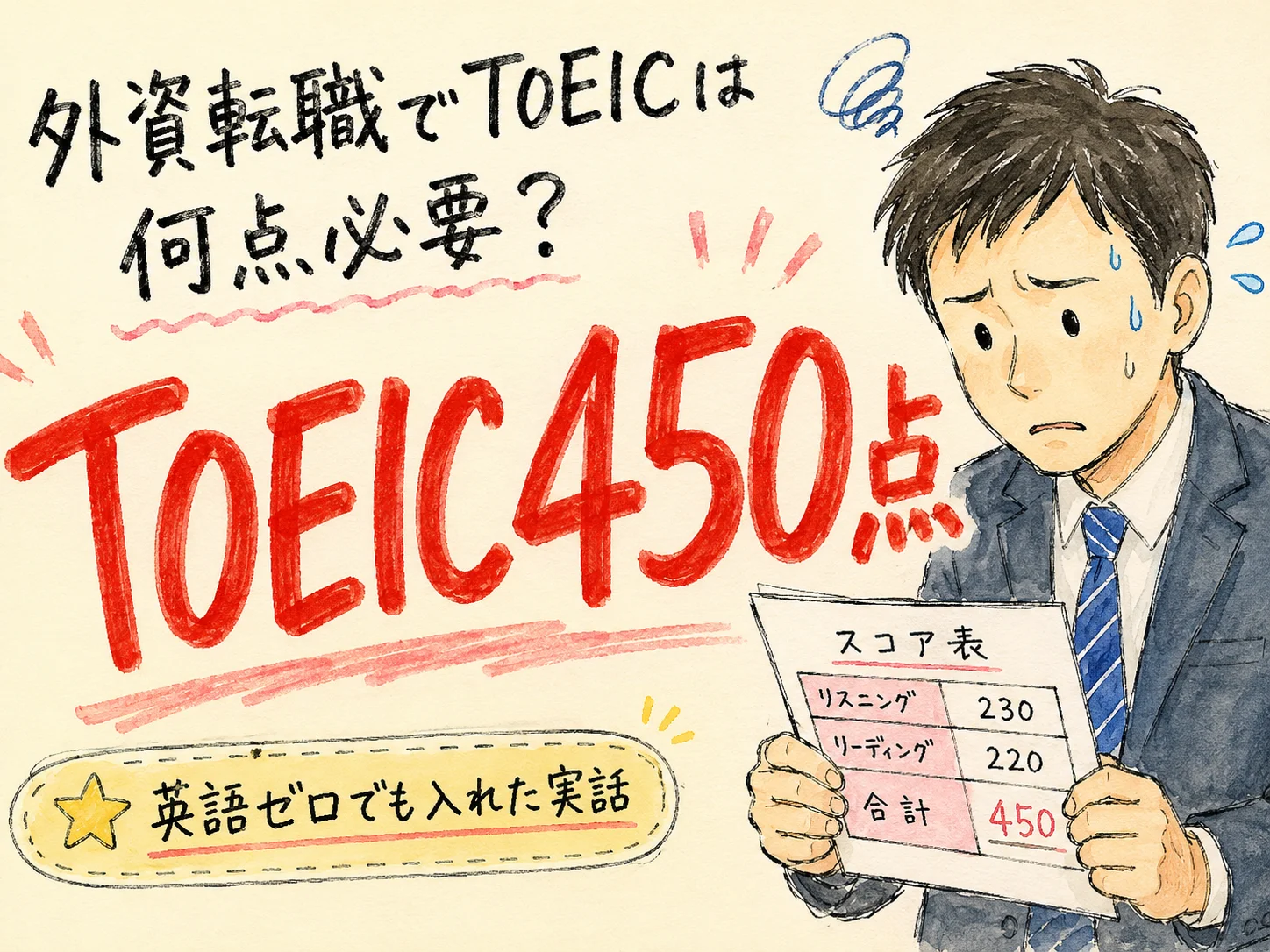 【2026年版】外資転職にTOEICは何点必要？英語ゼロの実話 の挿絵3