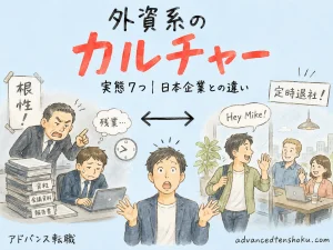 外資系カルチャーの実態7つ｜日本企業から転職して初めて気づく職場の違い のアイキャッチ