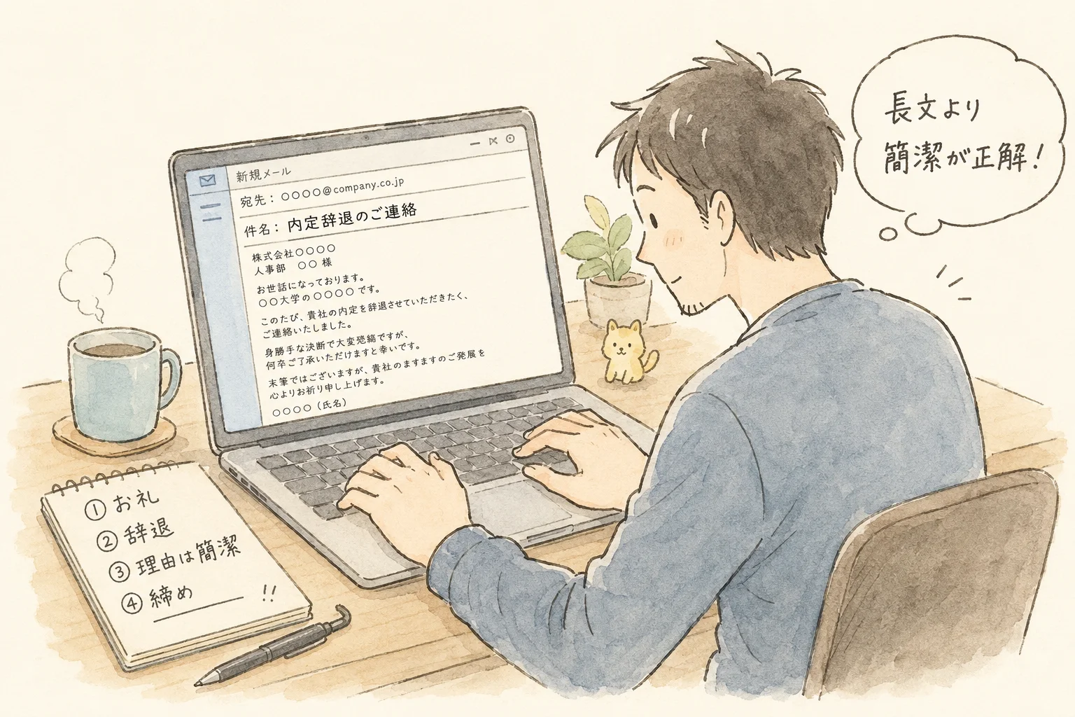 内定辞退のマナーと手順｜複数内定を失礼なく断る5つのコツ の挿絵4