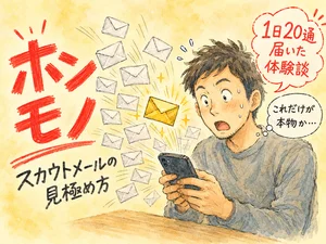 スカウトメールの選び方｜開く価値がある2割を見分ける方法 のアイキャッチ