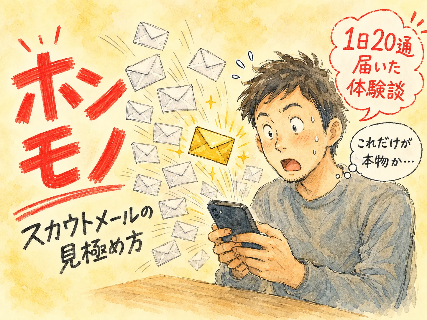 スカウトメールの選び方｜開く価値がある2割を見分ける方法 のアイキャッチ