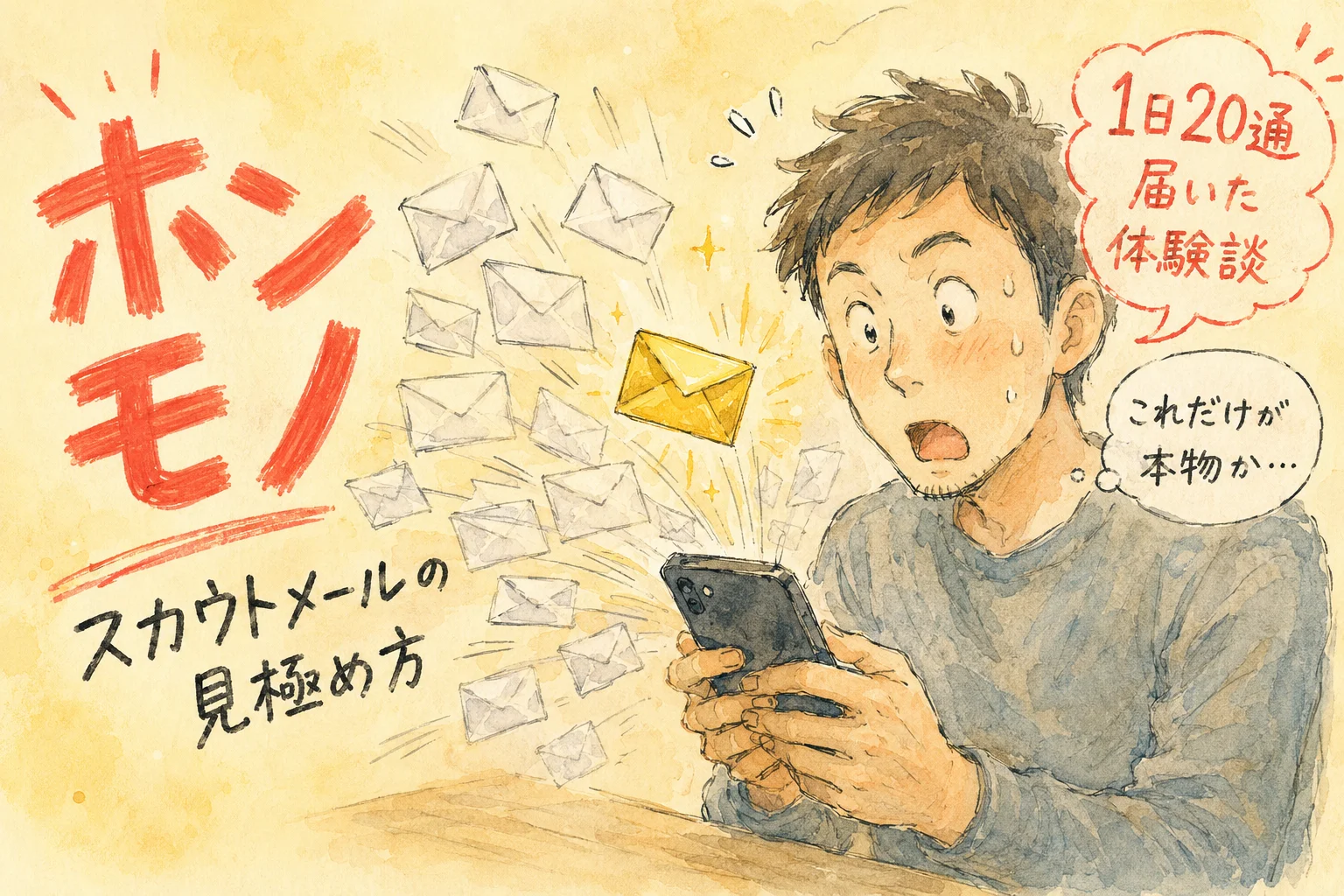 スカウトメールの選び方｜開く価値がある2割を見分ける方法 のアイキャッチ