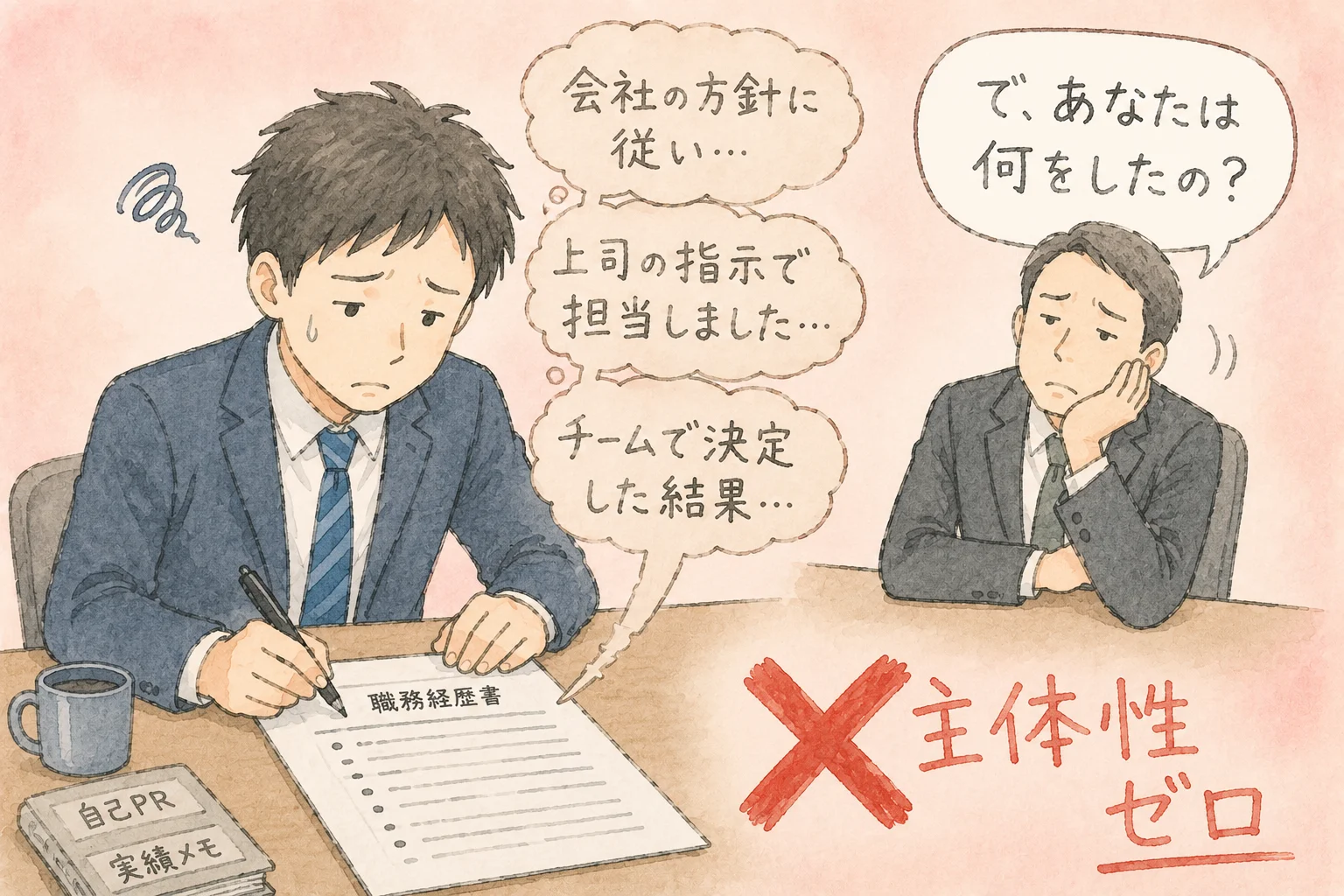 職務経歴書のNG表現7選｜書類選考で落ちる人がやりがちな書き方 の挿絵2