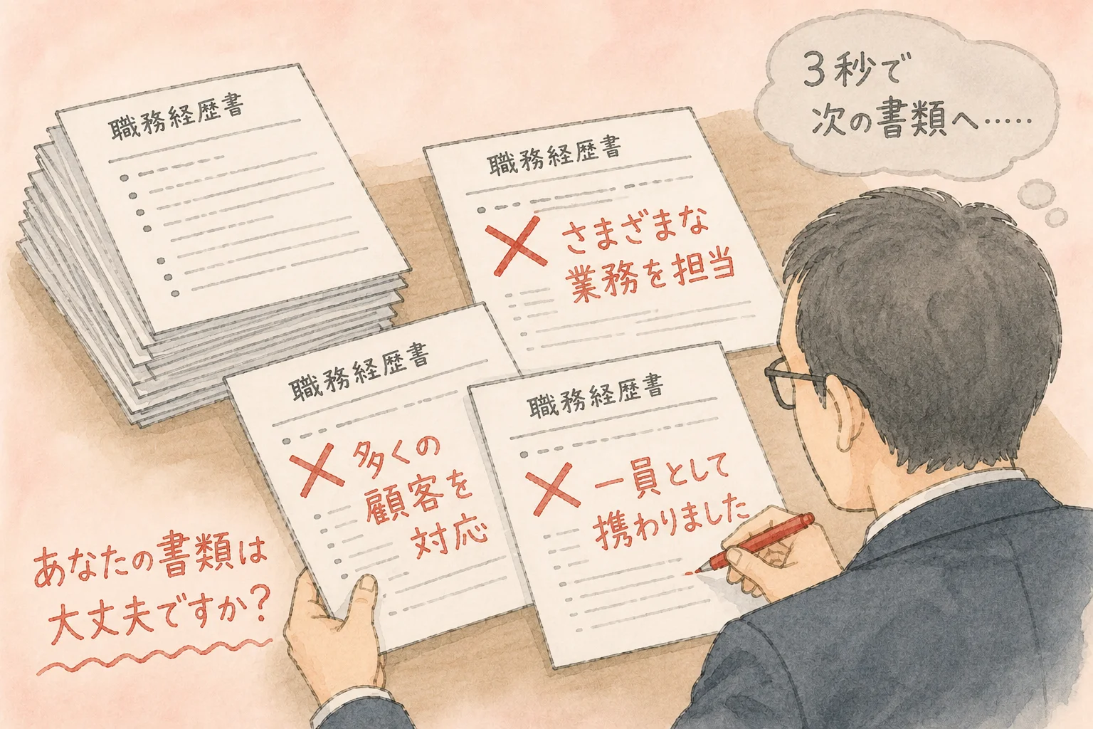 職務経歴書のNG表現7選｜書類選考で落ちる人がやりがちな書き方 の挿絵4