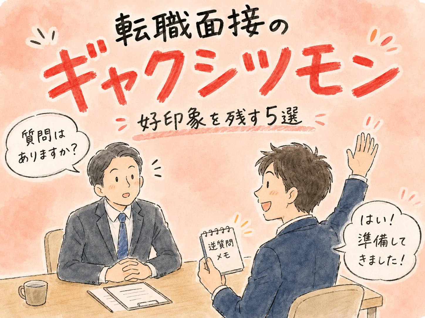 転職面接の逆質問例5選のアイキャッチ