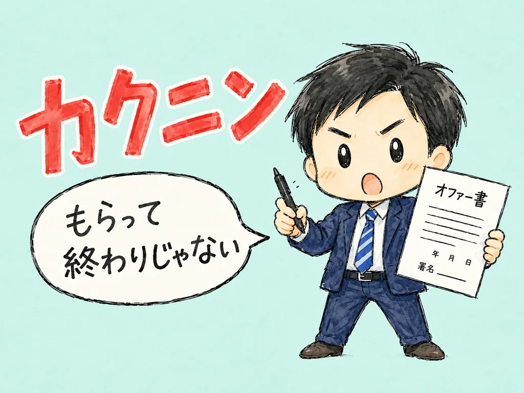 内定後のオファー面談｜見逃すと損する5つの確認ポイント のアイキャッチ