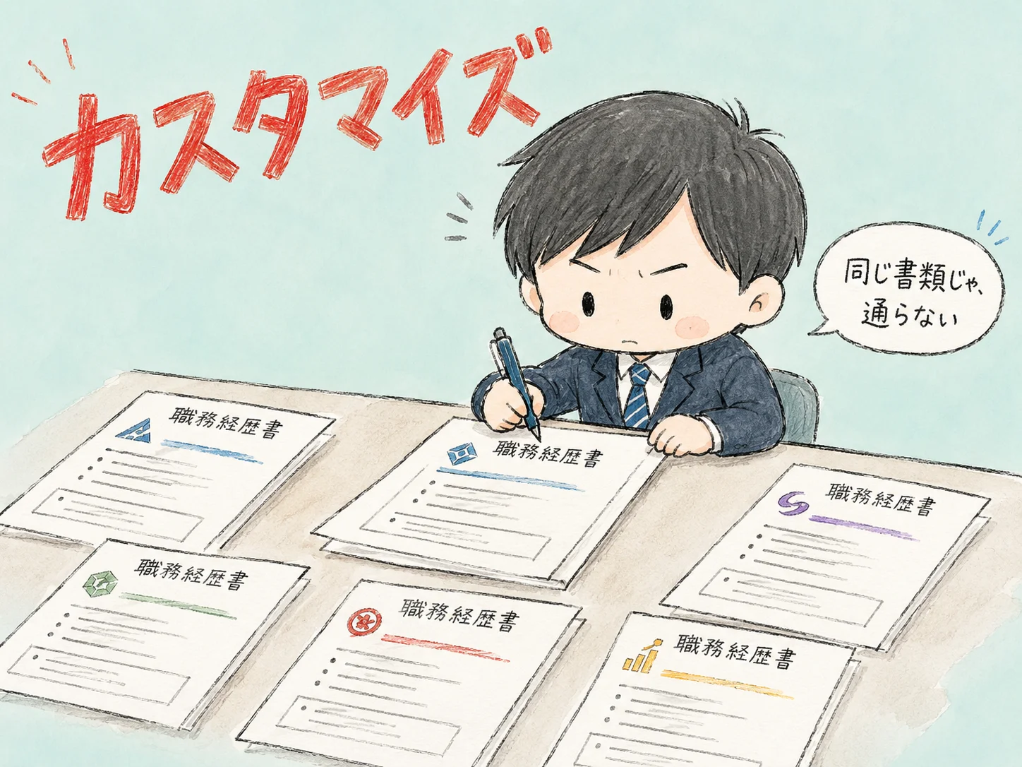 書類選考の通過率アップ|使い回し書類を卒業する3つのカスタマイズ術 のアイキャッチ
