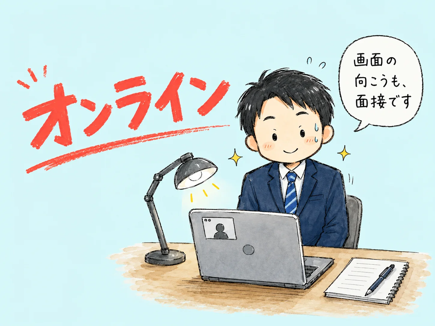 Web面接の対策とマナー｜通過率を上げる5つの準備リスト のアイキャッチ