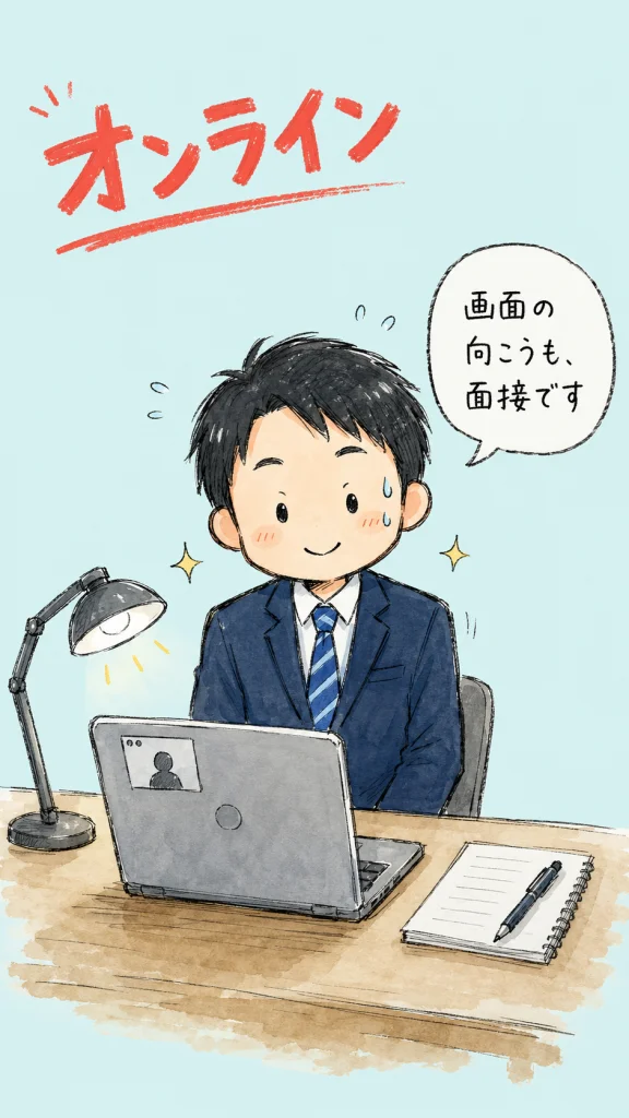 Web面接の対策とマナー｜通過率を上げる5つの準備リスト のアイキャッチ