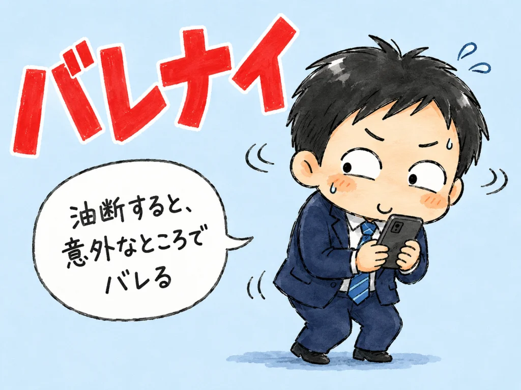 在職中の転職活動がバレない5つの対策｜面接・有給の注意点 のアイキャッチ