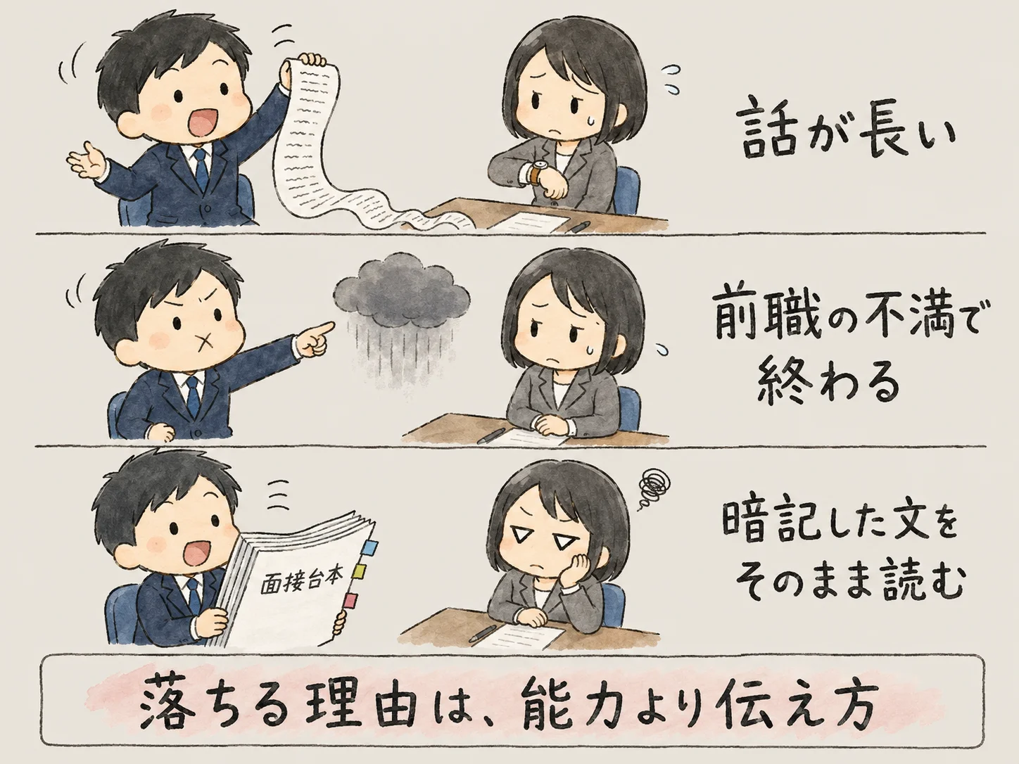 一次面接で聞かれる質問7選｜通過する答え方と前日の準備リスト の挿絵4