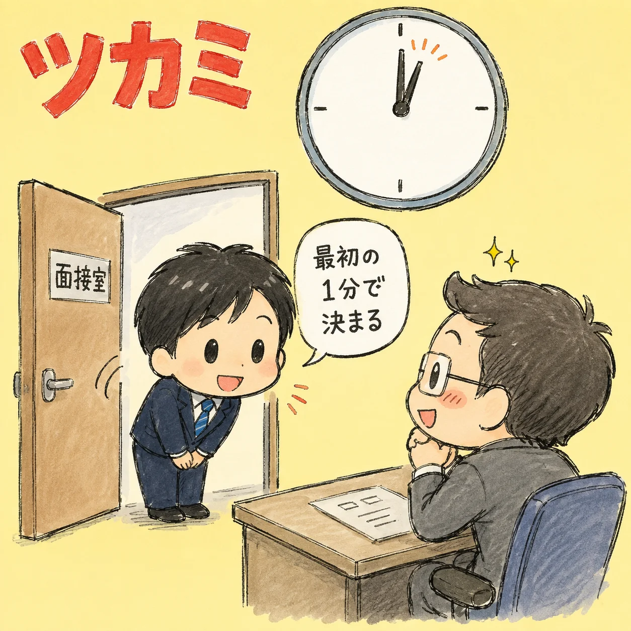 面接の自己紹介1分の作り方｜好印象を残す構成3ステップと例文 のアイキャッチ
