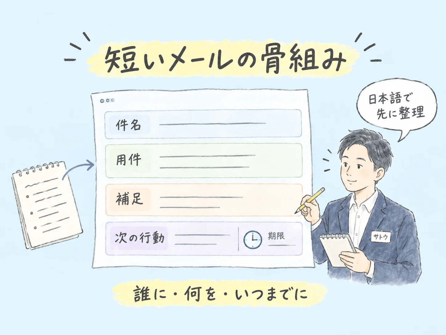 外資系の社内英語メール｜迷わず書ける５つの型と送信前確認 の挿絵2