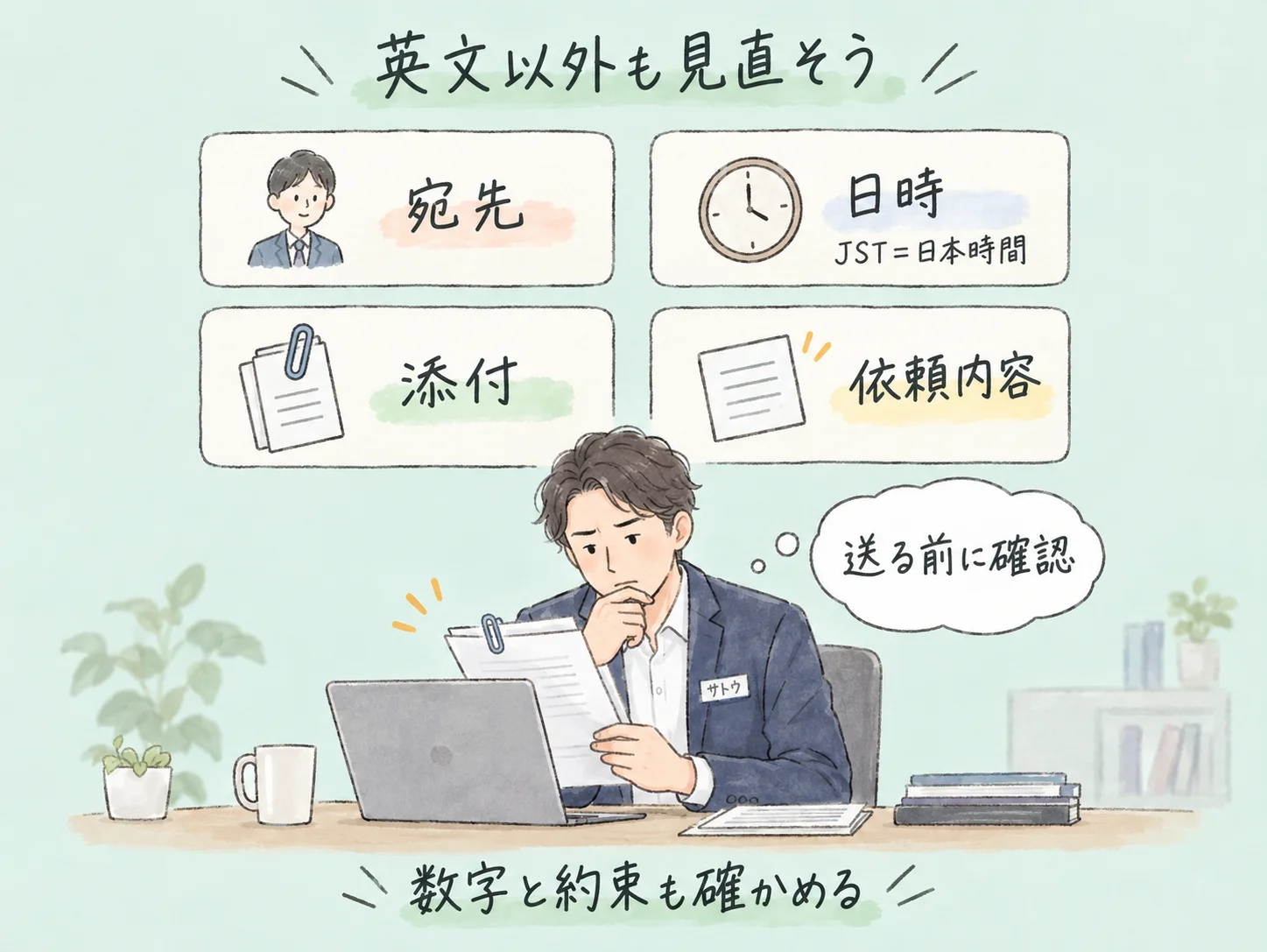 外資系の社内英語メール｜迷わず書ける５つの型と送信前確認 の挿絵4