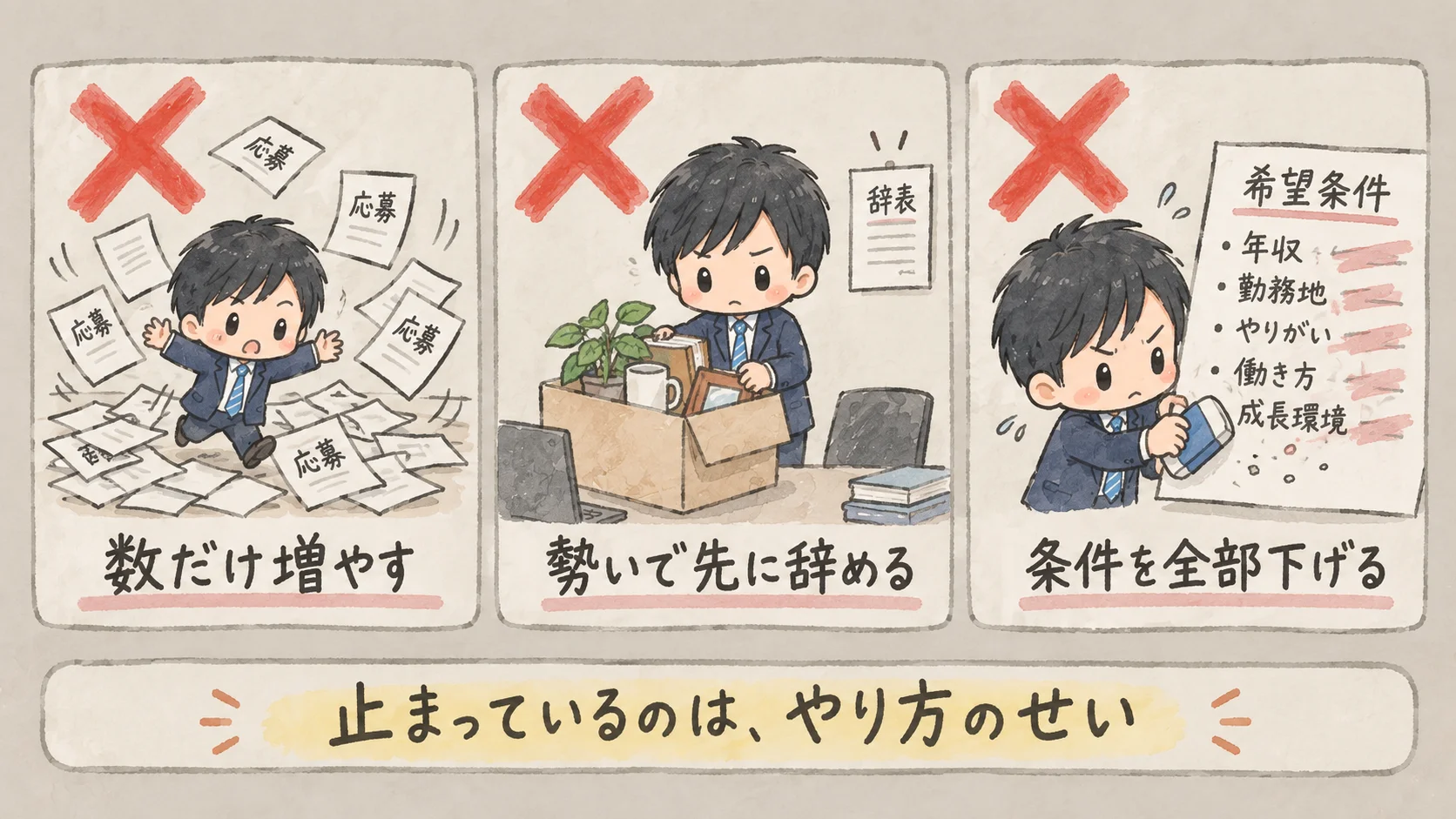 転職活動が長引く原因5つ｜半年で決まらない人の立て直し方 の挿絵6