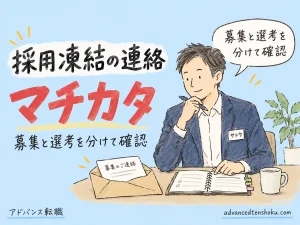 外資系の選考中に採用凍結と言われたら｜確認メールと次の動き のアイキャッチ
